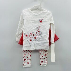 Carters Just One You Baby Girls 18M 3pc Long Sleeve Christmas Fairy Tutu Pj Set